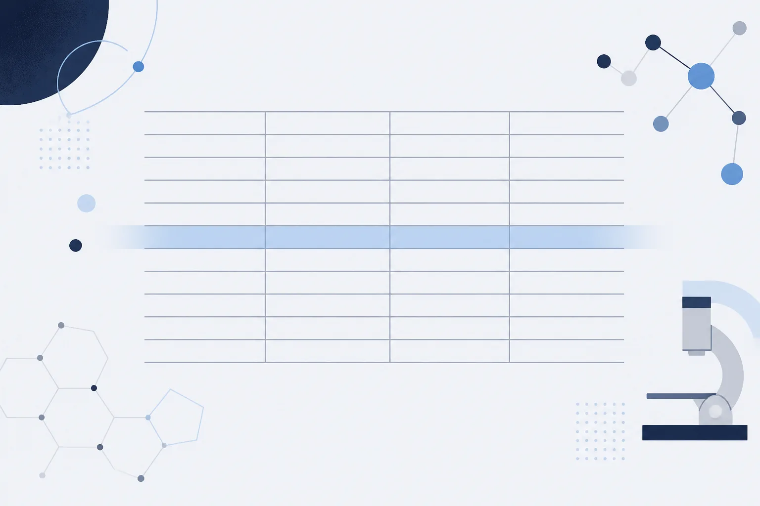 Abstract illustration: a grid of horizontal rules suggesting a register, with a translucent search band highlighting a single row
